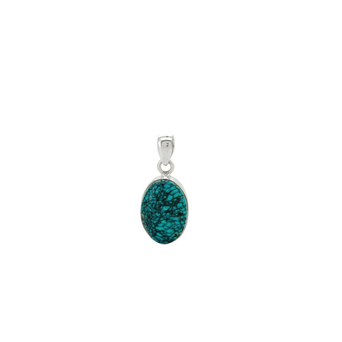 Turquoise Cabochon Oval Pendant II