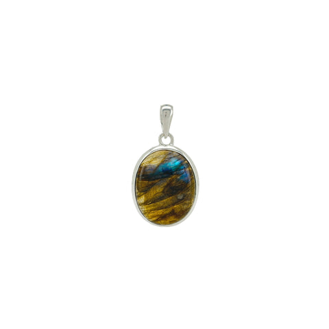 Labradorite Cabochon Oval Pendant II