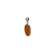 Carnelian Cabochon Oval Pendant