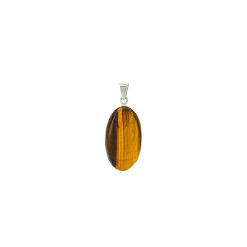 Golden Tiger's Eye Cabochon Oval Pendant