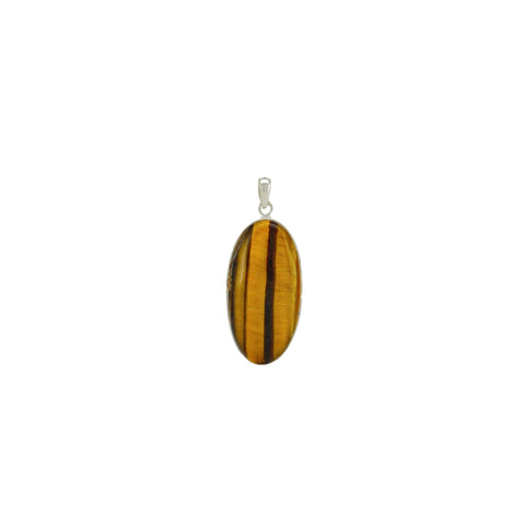 Golden Tiger's Eye Cabochon Oval Pendant II