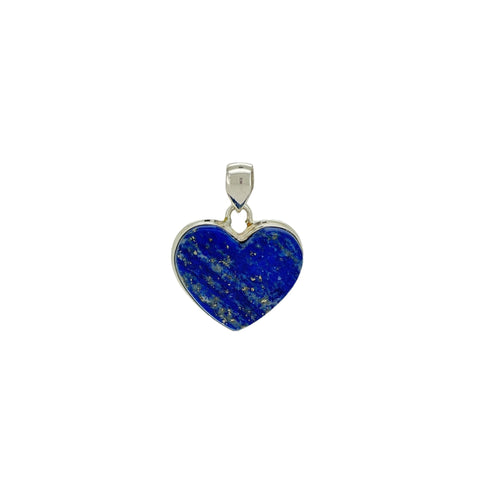 Lapis Lazuli Cabochon Heart Pendant