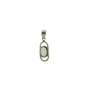 Lemon Quartz Faceted Oval Pendant