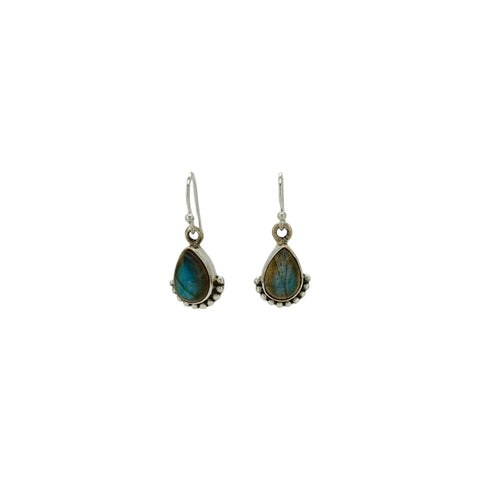 Labradorite faceted Indi drop earrings