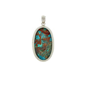 Chrysocolla Cabochon Oval Pendant