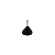 Black Onyx Faceted Teardrop Pendant