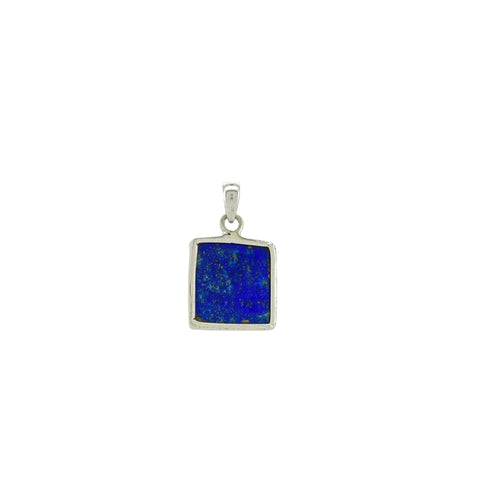 Lapis Lazuli Cabochon Square Pendant II