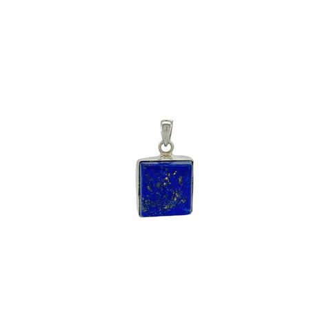 Lapis Lazuli Cabochon Square Pendant II