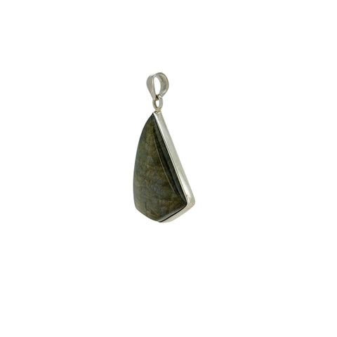 Labradorite Cabochon Freeform Pendant