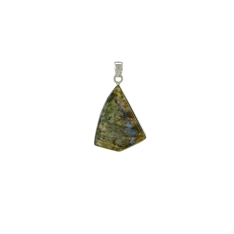 Labradorite Cabochon Freeform Pendant