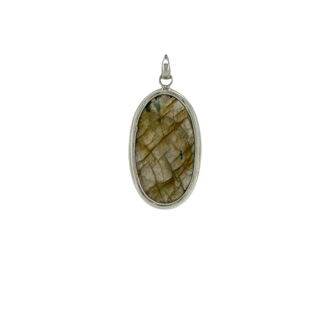Labradorite Cabochon Oval Pendant