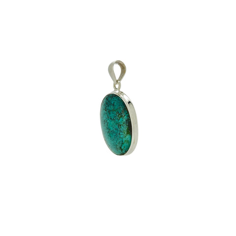 Turquoise Cabochon Oval Pendant