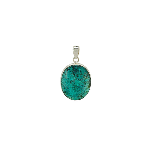 Turquoise Cabochon Oval Pendant