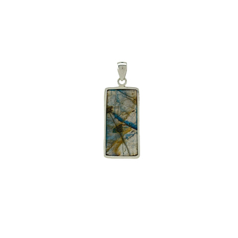 Labradorite Cabochon Rectangle Pendant