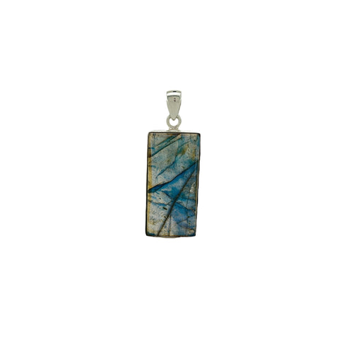 Labradorite Cabochon Rectangle Pendant