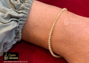 Citrine Micro Cut Bead Bracelet